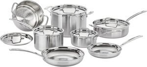 Cuisinart 12 Piece Cookware Set, MultiClad Pro